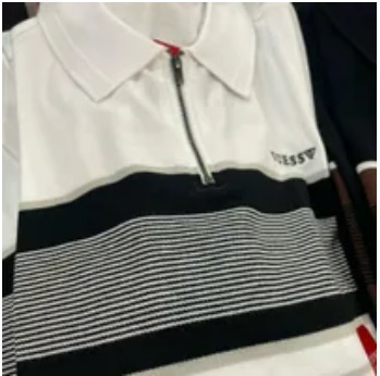 [S] GUESS RICKSON SS ZIP JOHNNY,PURE WHITE, X3VP13KBUE0 (SGU431)