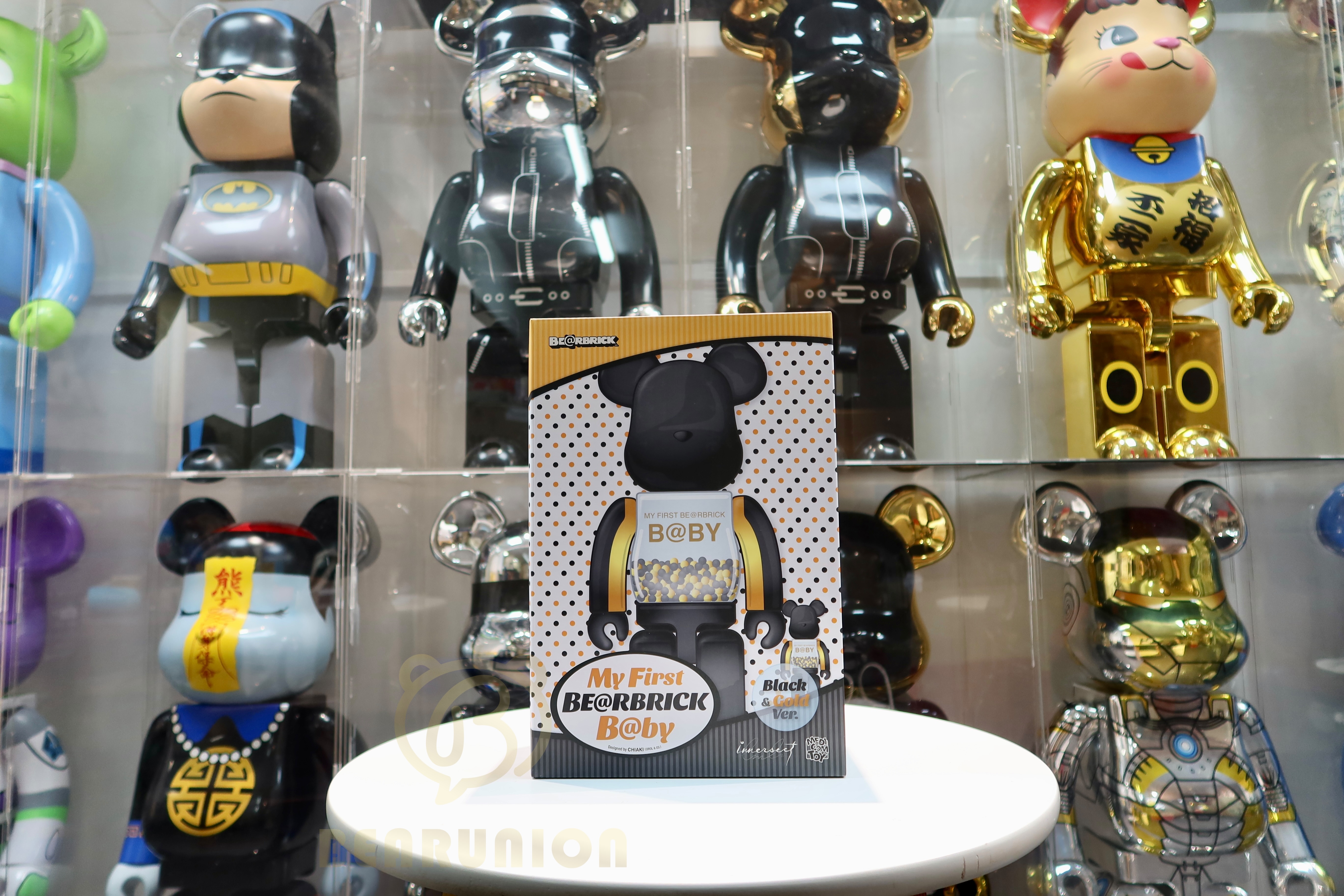 Bearbrick 400% 100% B@BY INNERSECT BLACK & GOLD