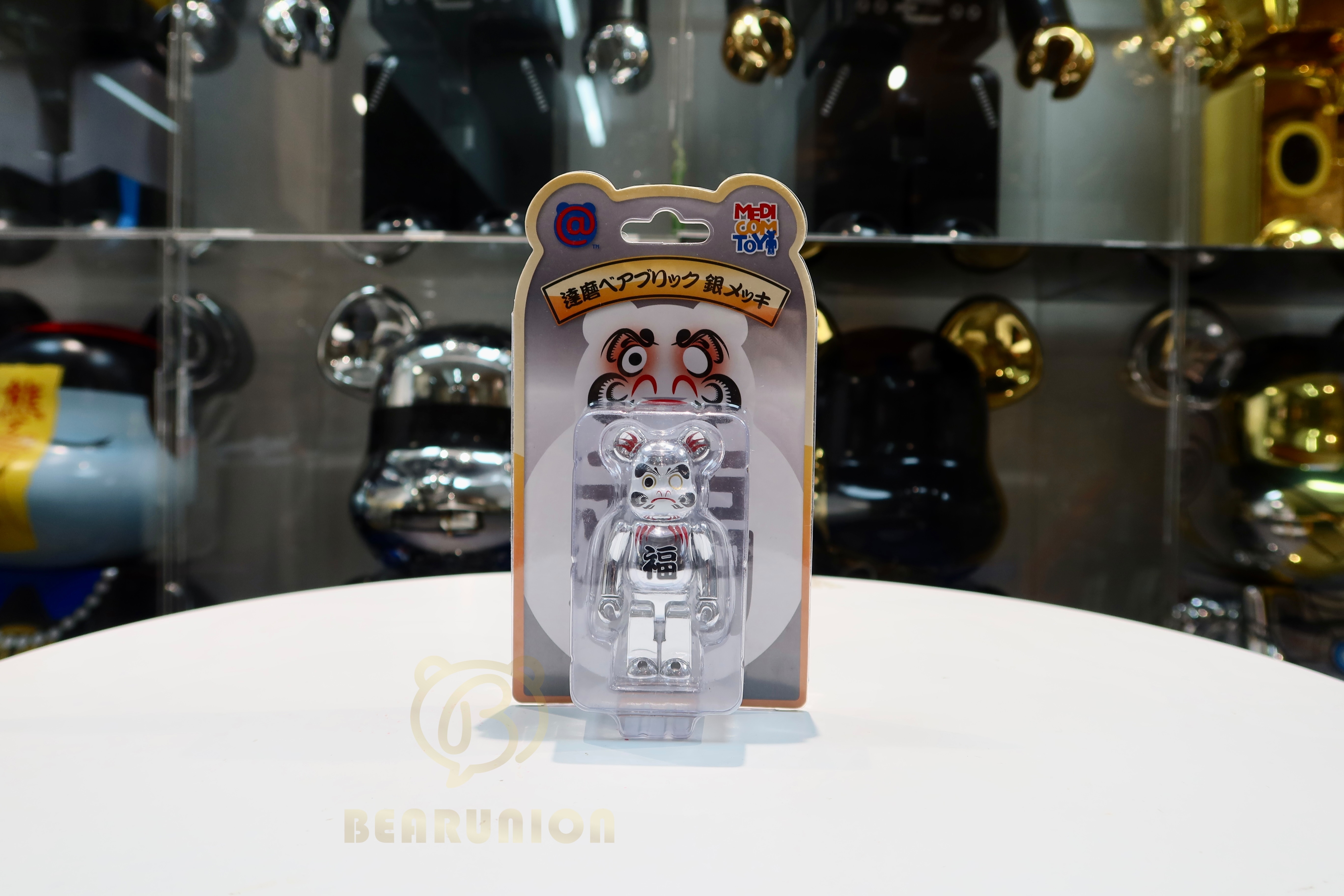 🥇現貨🥇Bearbrick 100% 達磨 銀 福