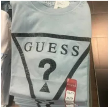 [S] GUESS ERIKK LOGO CREW,BLUE COTTON, X2GI0AKAK90 [FINAL SALE] (SGU438)