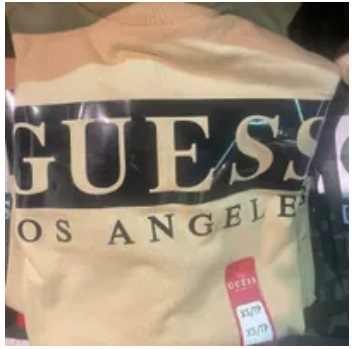 [S] GUESS GREG LOGO CREW HOLOFOIL,TOASTED TAUPE, X1RI46KAK9D (SGU439)