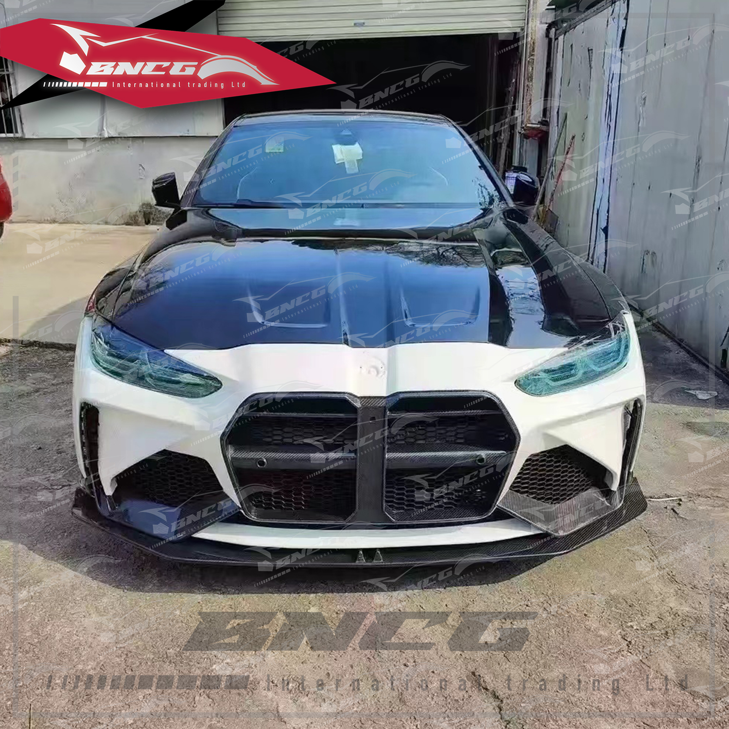 寶馬 BMW M3 G80 M4 G82 乾碳纖維 外觀件 空力套件 ADRO款 前保桿 鵝頸尾翼