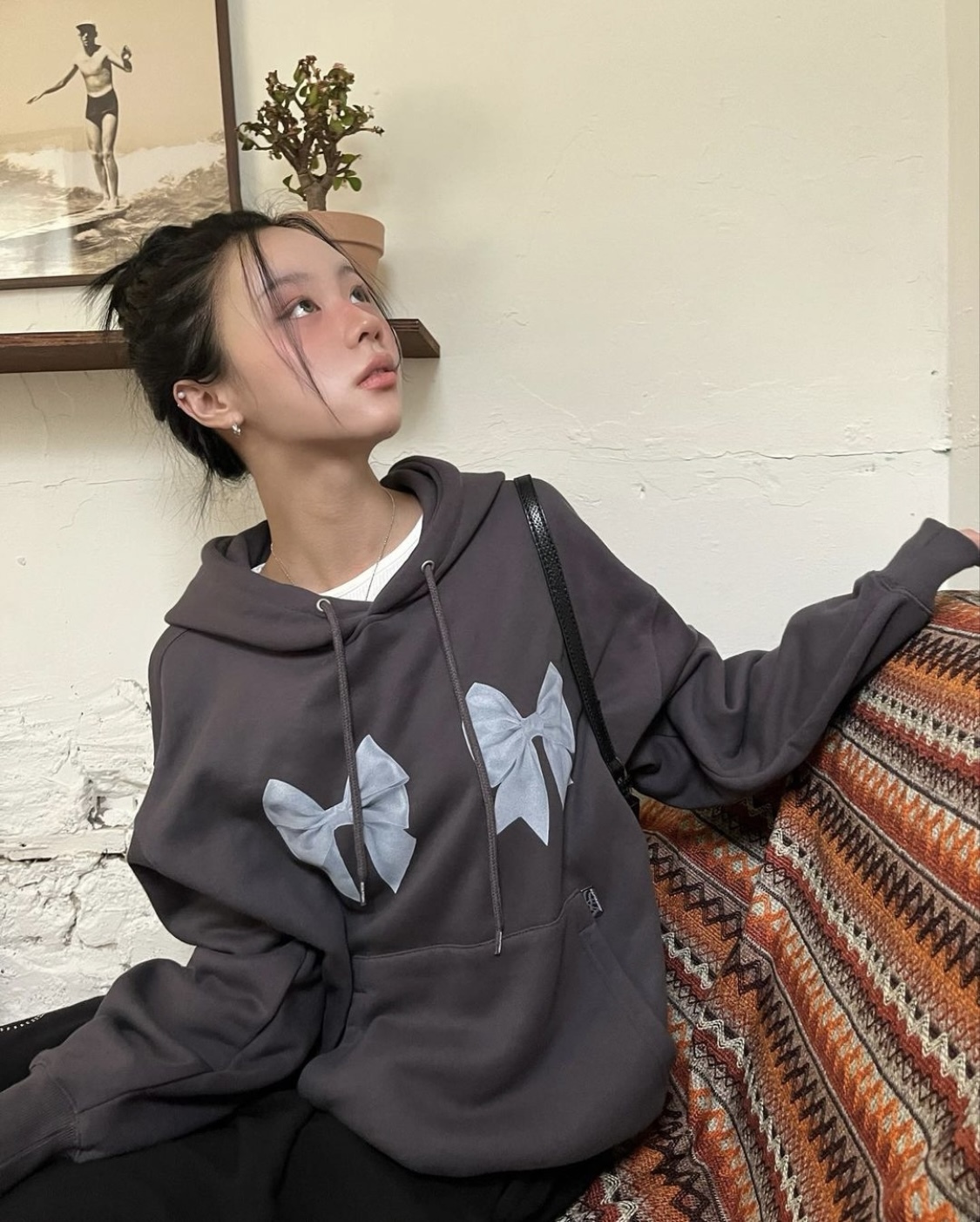 SCULPTOR) Bow Bow Hoodie | 2color