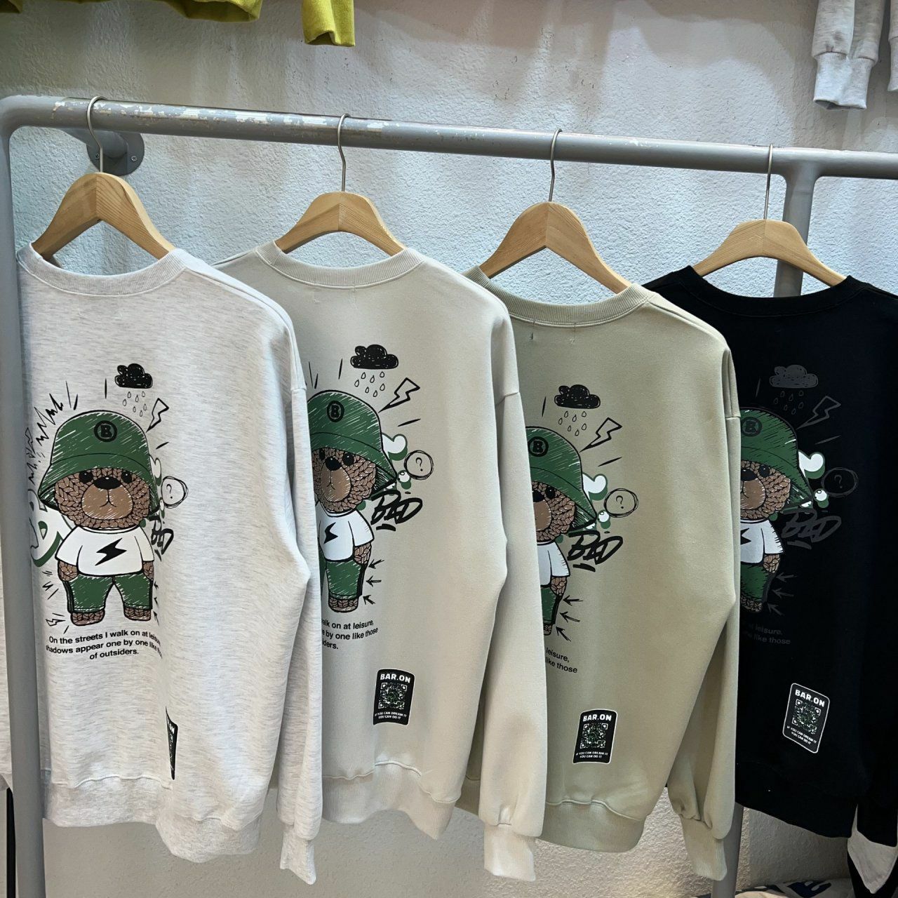 熊仔圖案衛衣 BARON-029T