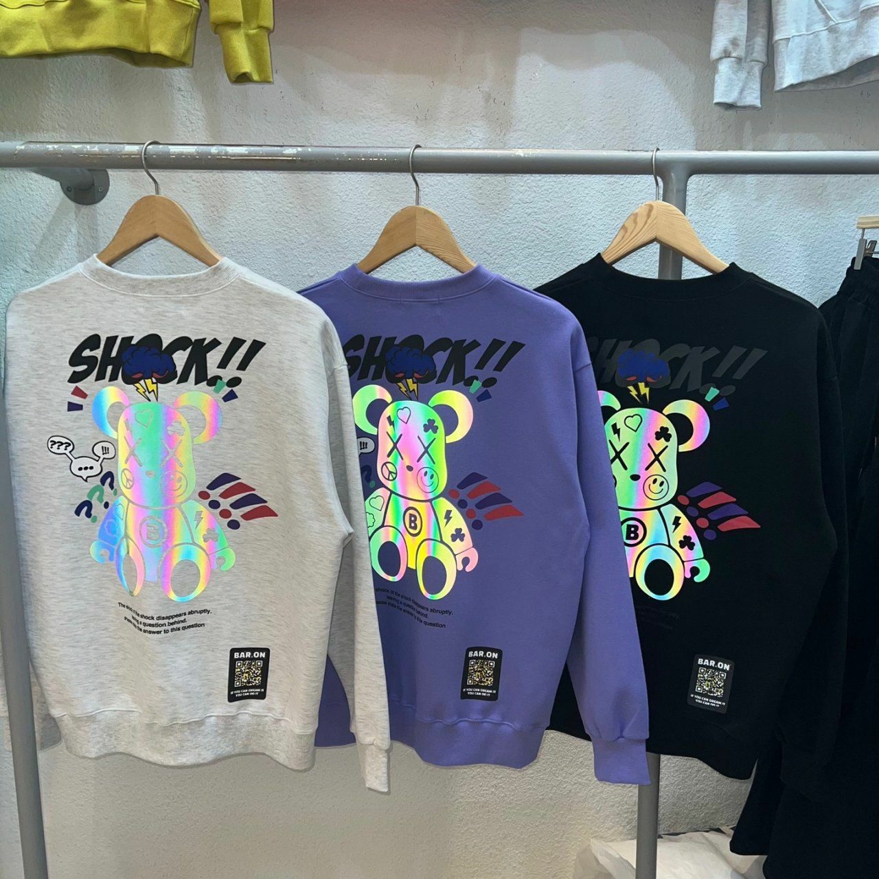 3M反光熊仔圖案衛衣 BARON-032T