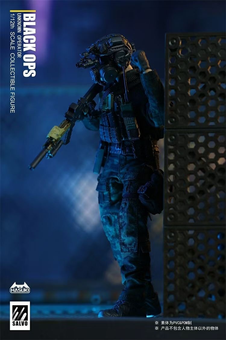 Hasuki 1/12 Black Ops Unknown Operator Action Figure