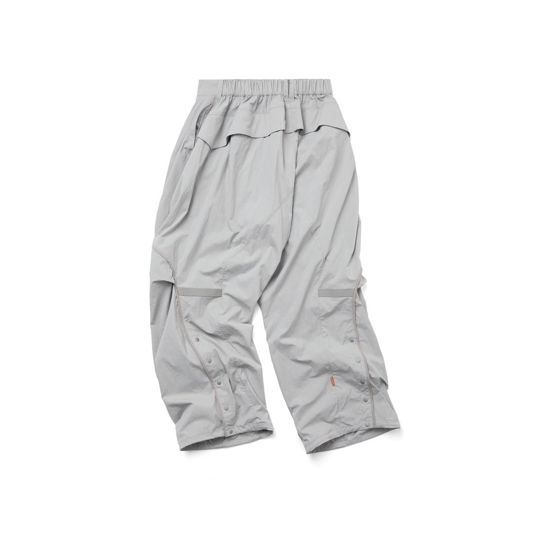 “Gof-P5” Hyperbolic Utility Track Pants by GOOPiMADE - L-Gray