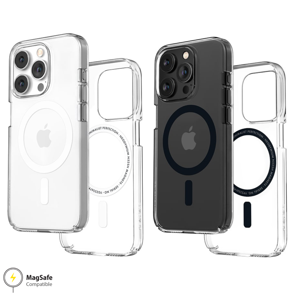 Caudabe Lucid Clear MagSafe  玻璃感手機殼 -iPhone 14 Pro  (三鏡頭)