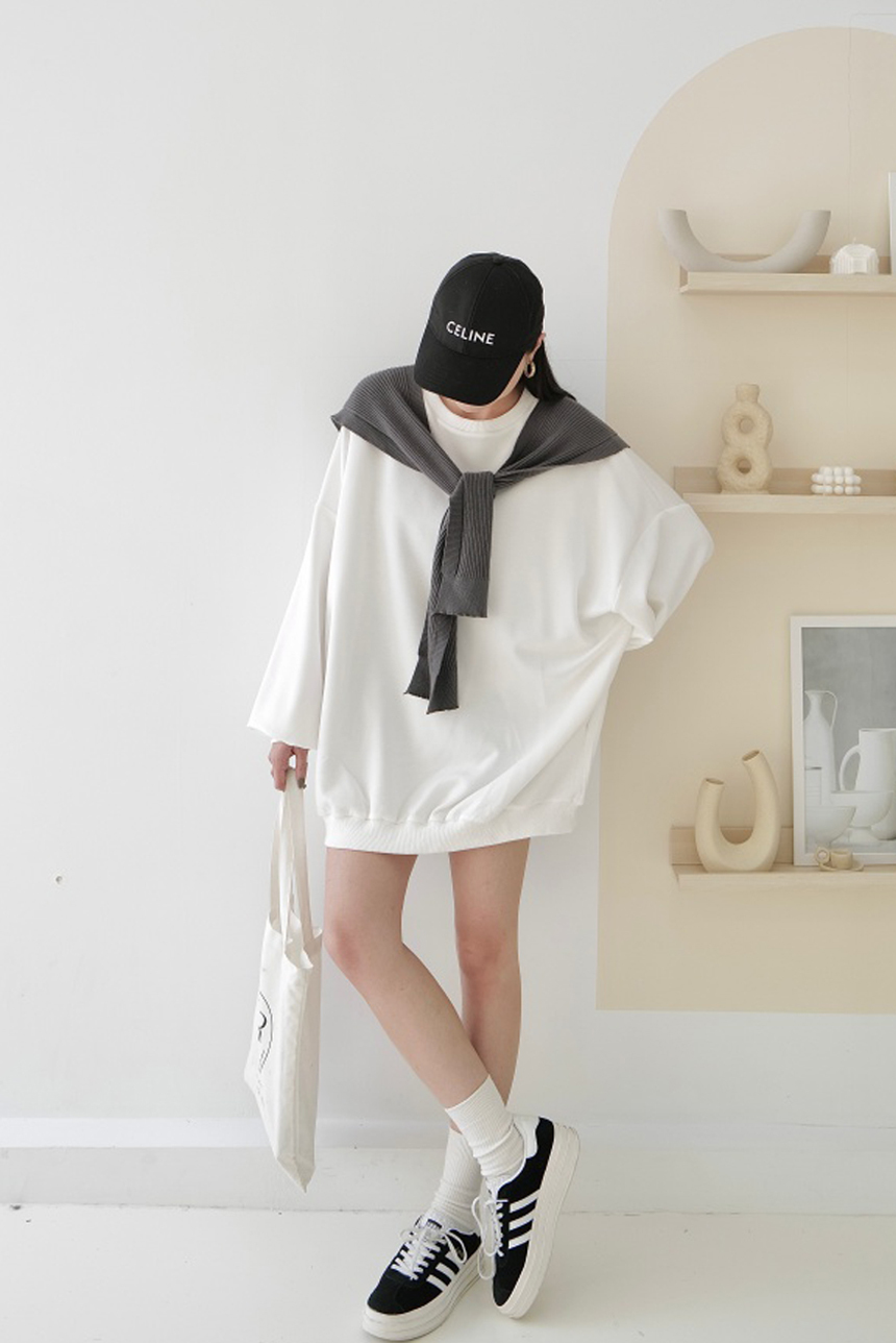 Oversize 太空棉大學衛衣*4色