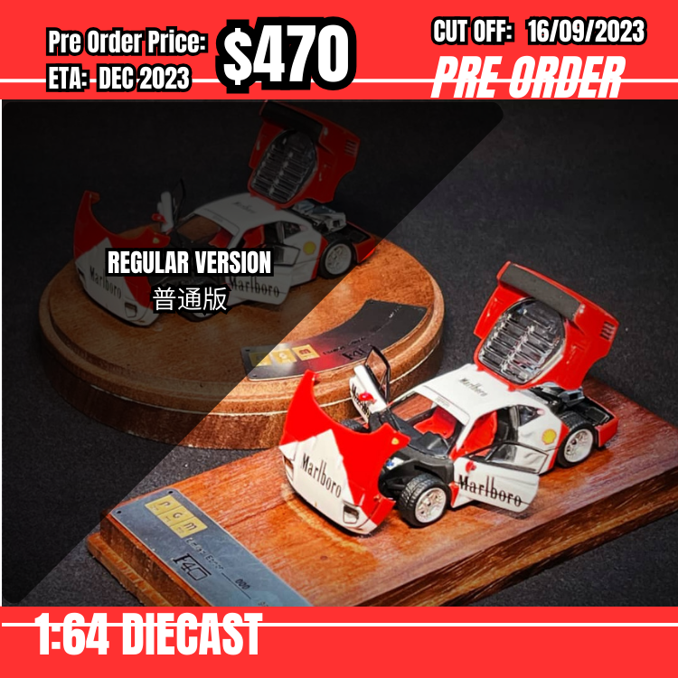 PO-$470 * PGM *1:64 Ferrari F40 Malboro Regular Version [OD13/09]