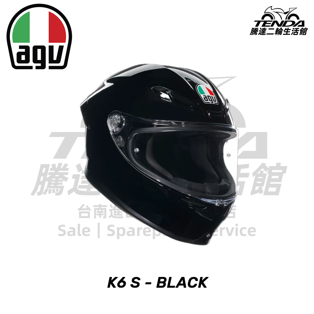 AGV K6 S 亮光黑 全罩帽