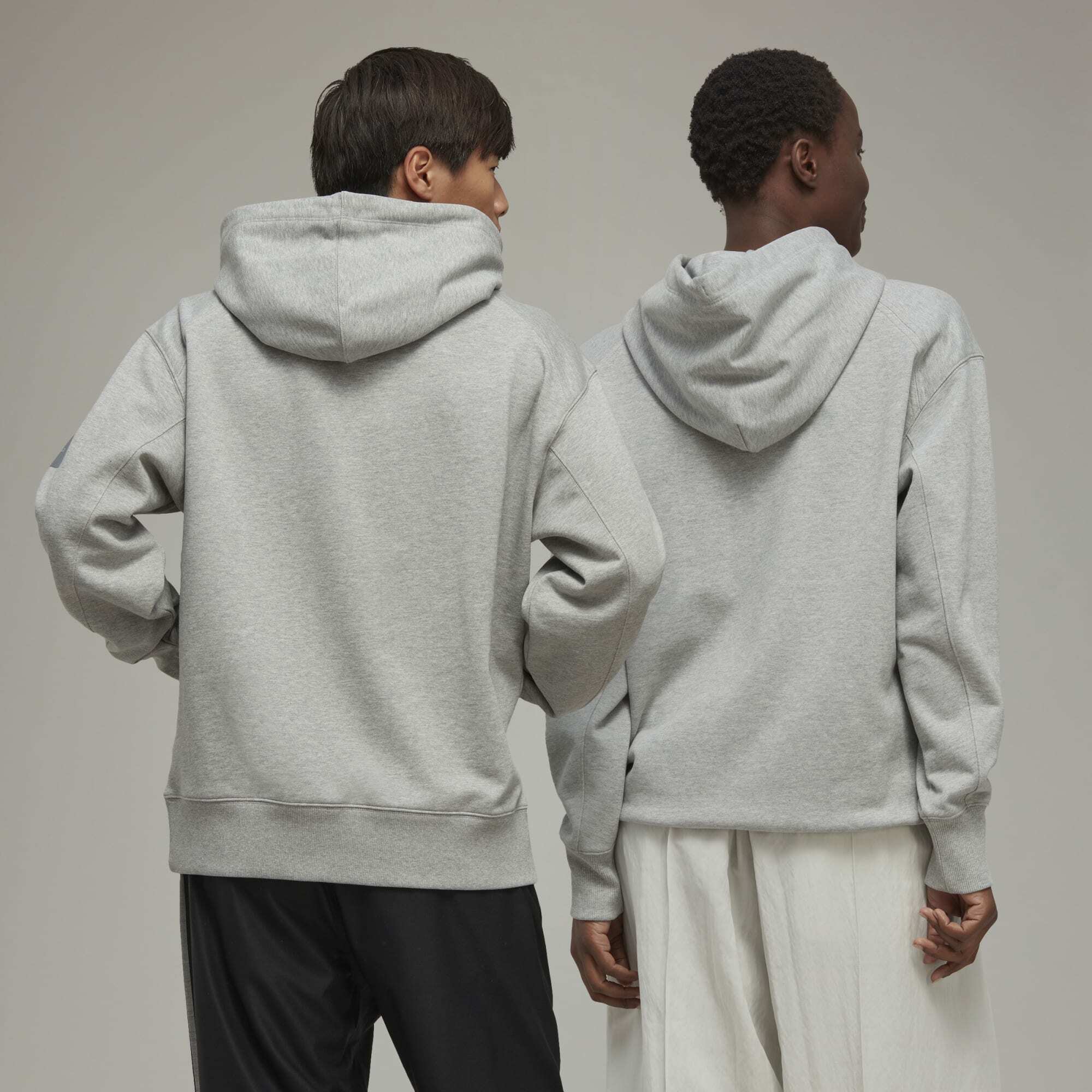 【 Y-3 FT HOODIE 頂級帽TEE - 灰 】