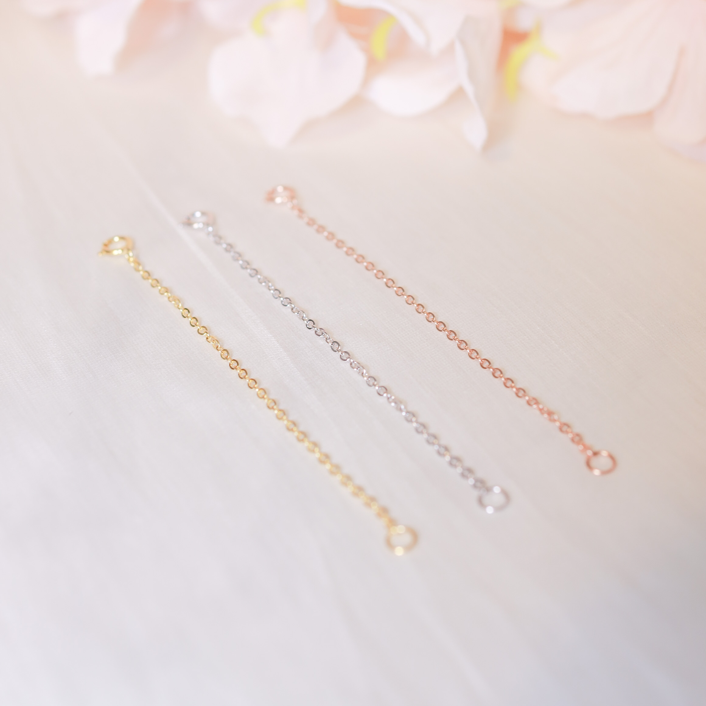 | 925純銀・玫瑰金・白金| 延長鏈 |