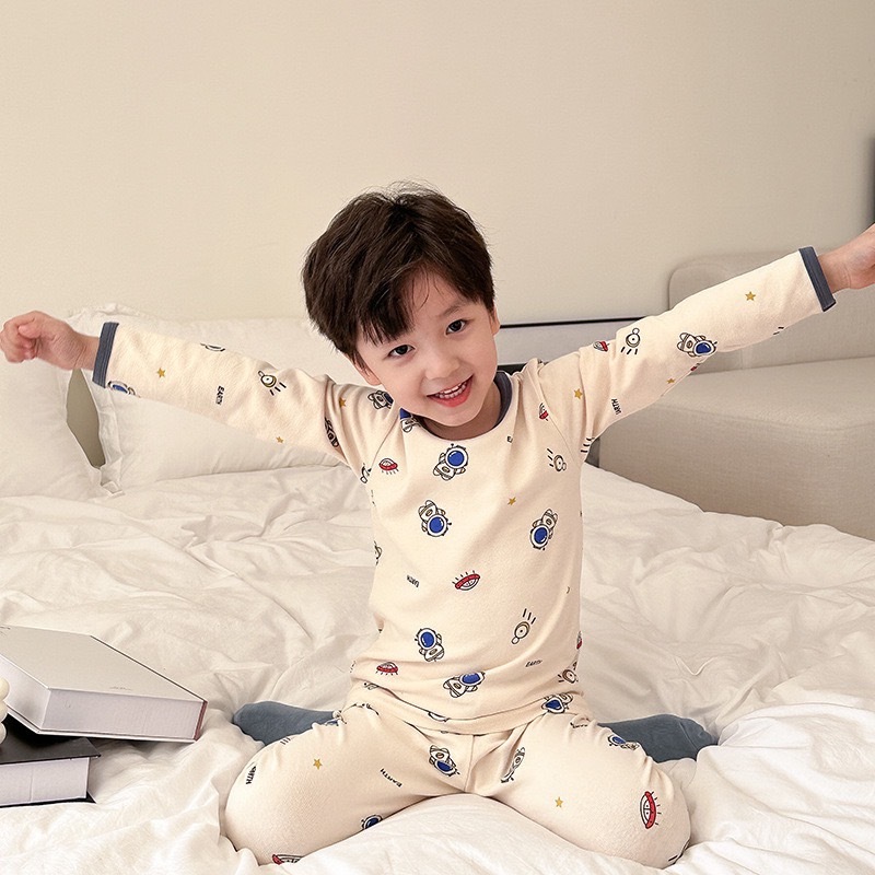 滿版卡通長袖居家套裝