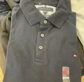 [S] TOMMY HILFIGER SLIM FIT TOMMY POLO,NAVY, 78J0043-416 [FINAL SALE] (STH354)