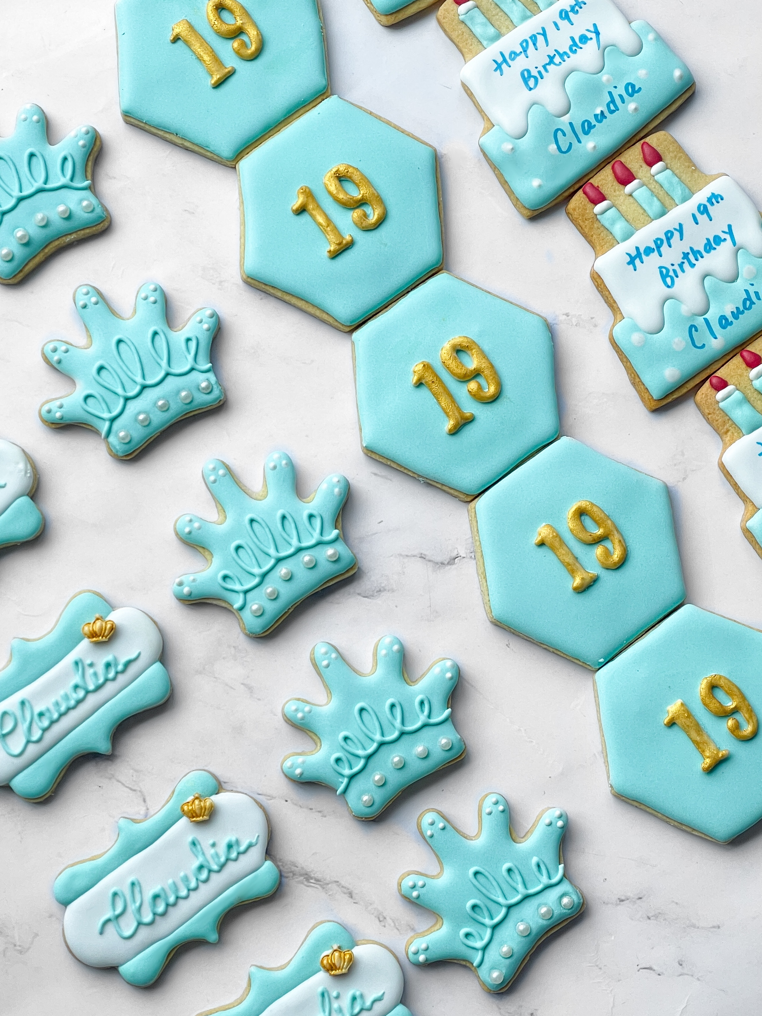 公主系列糖霜曲奇餅 （藍色）