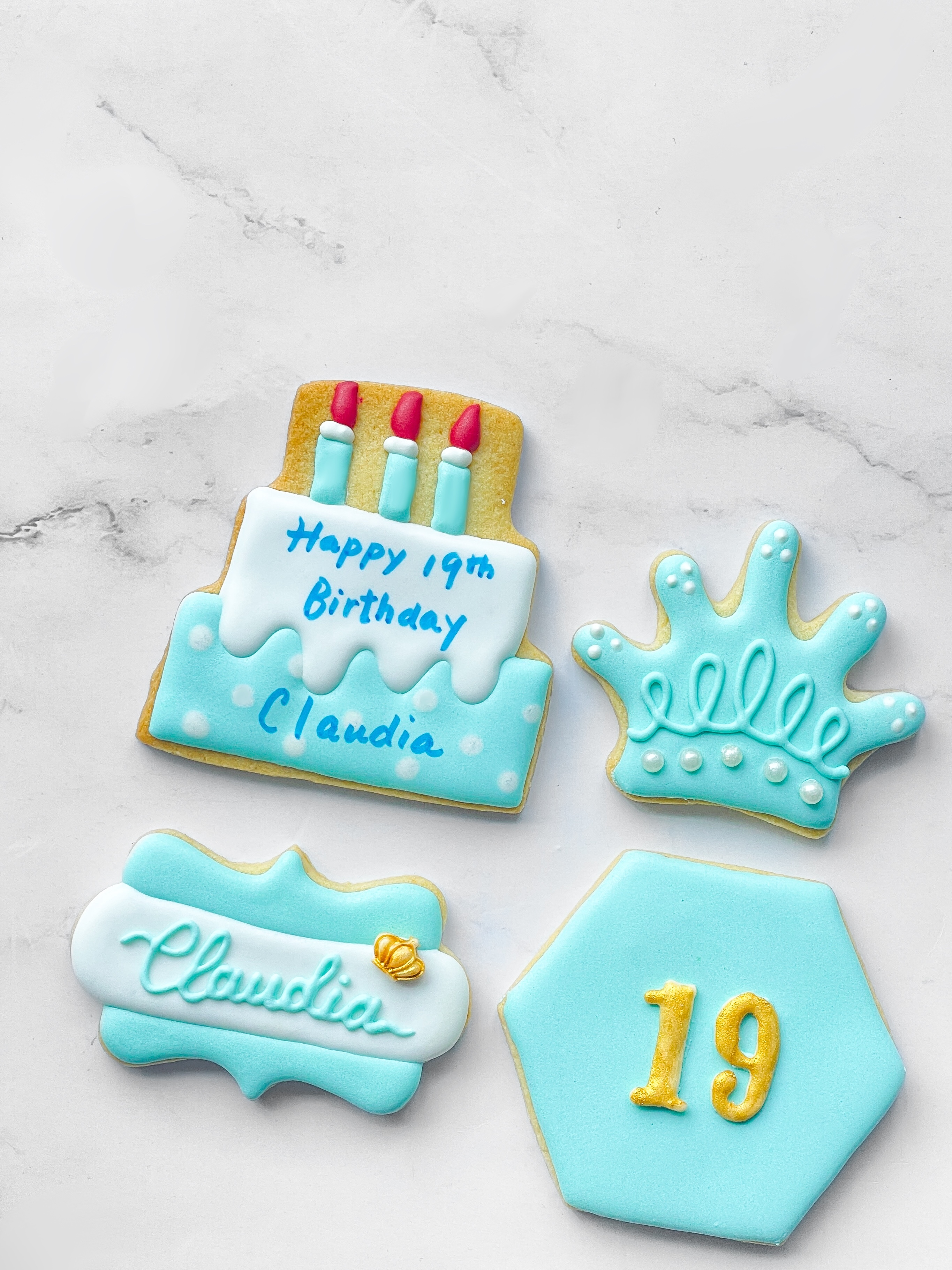 公主系列糖霜曲奇餅 （藍色）