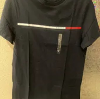 [S] TOMMY HILFIGER TOMMY STRIPE T-SHIRT,NAVY, 78J9473-410 (STH364)