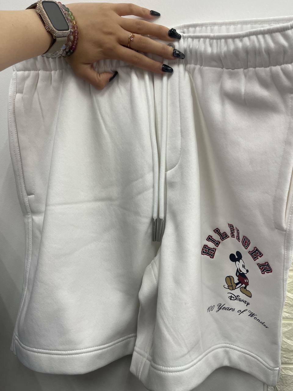 [S] TOMMY HILFIGER DISNEY X TOMMY SHORT,WHITE, 78J9215-100, FINAL SALE (STH368)