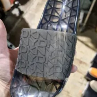 [S] DKNY JELLY SLIDE POOL SANDALS,PVC BLACK, K1231775-BLK (SD670) [FINAL SALE]