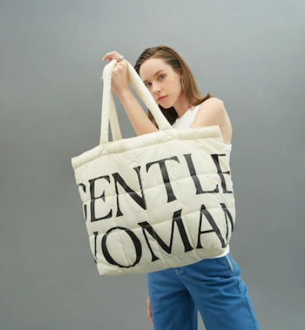 代購 Gentlewoman 新款 LOGOGENTLEWOMAN PUFFER  BAG 大號