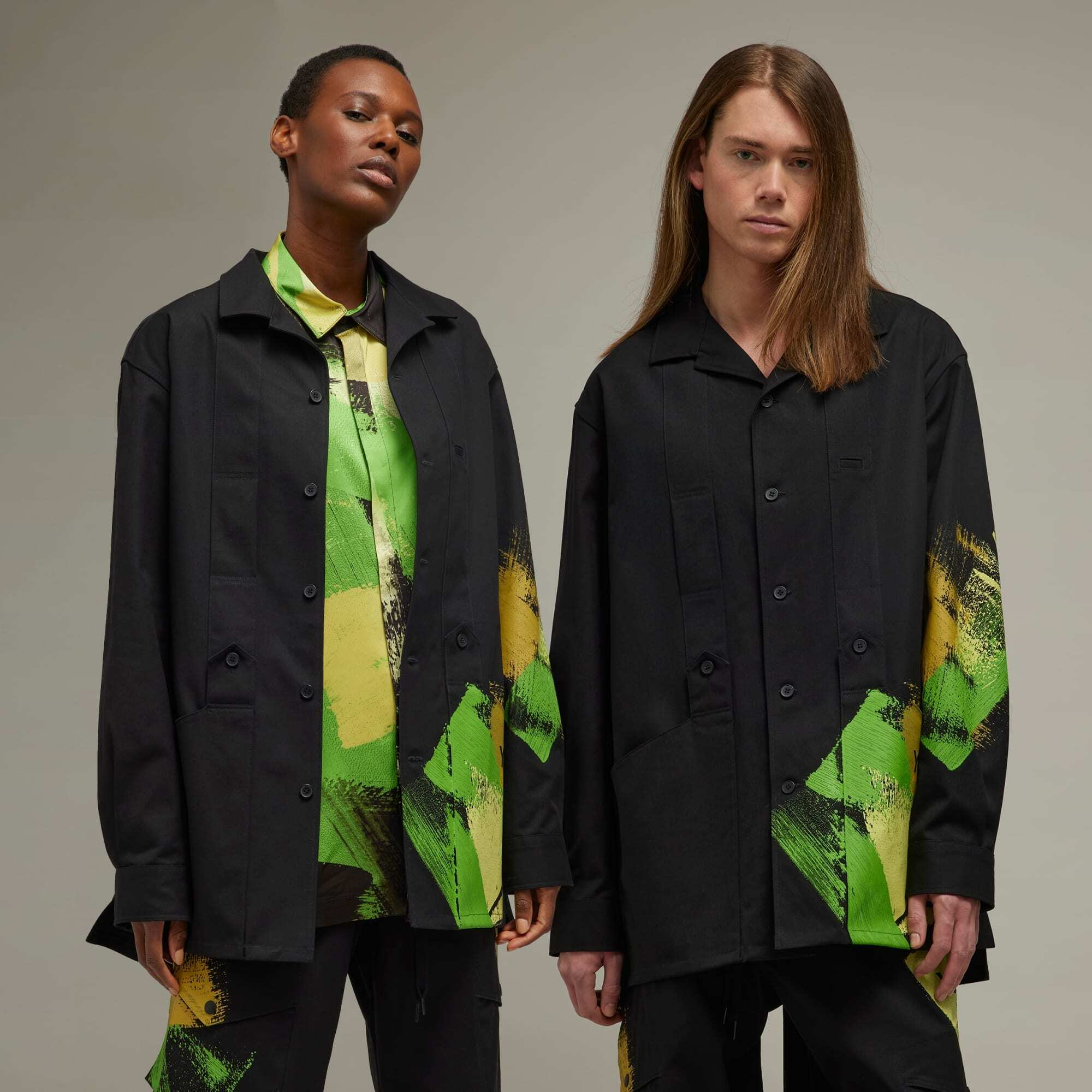 【 Y-3 GFX WRKWR SHIRT 油漆刷色襯衫 】