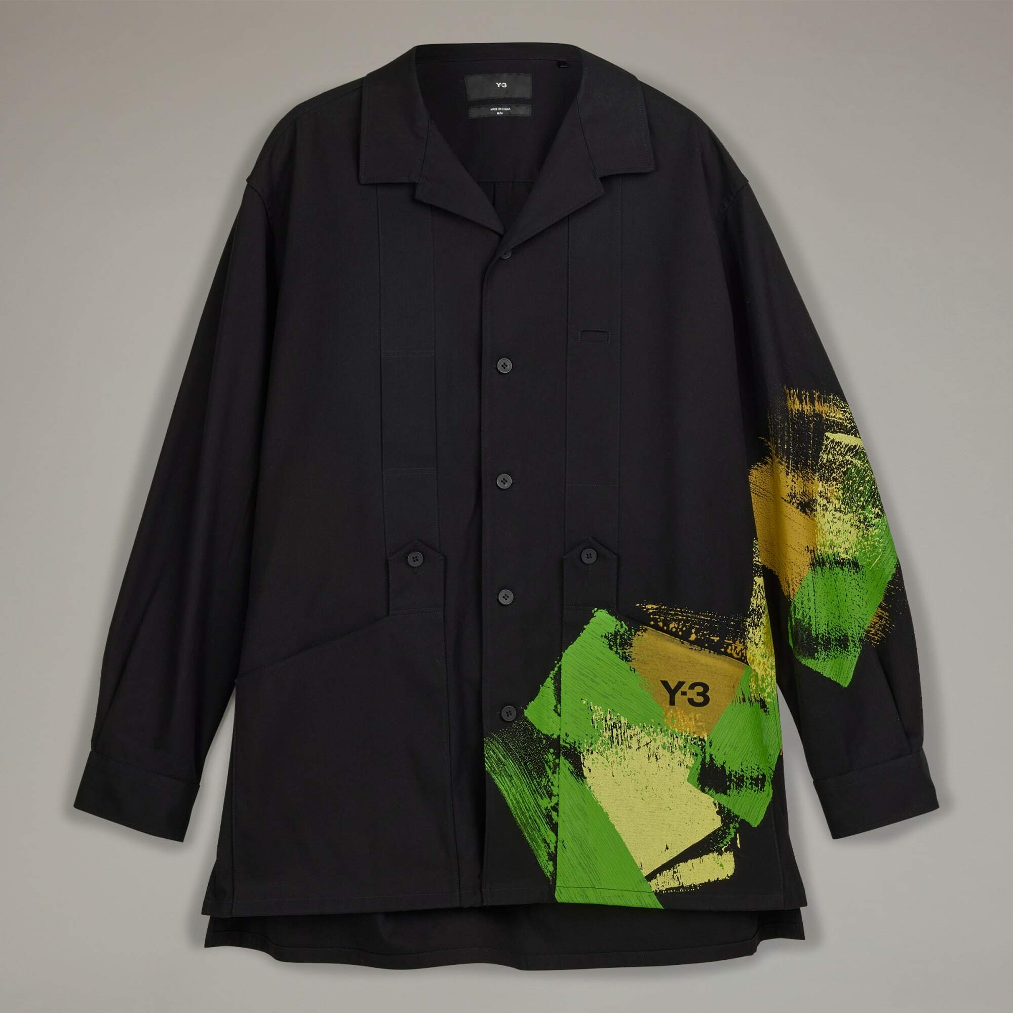 【 Y-3 GFX WRKWR SHIRT 油漆刷色襯衫 】