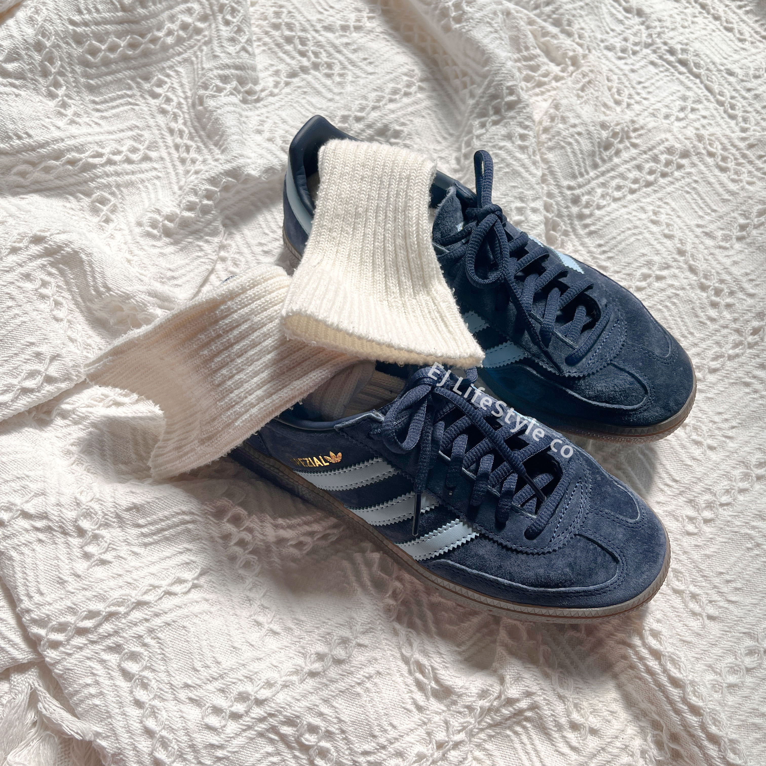 ADIDAS HANDBALL SPEZIAL 霧霾藍藍水藍麂皮BD7633 男女鞋