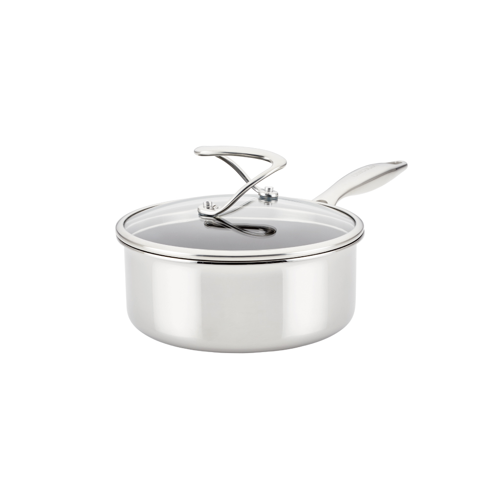 《CIRCULON C系列》三層複合''不鏽鋼不沾單柄湯鍋16CM / 1.4L (電磁爐/IH爐)