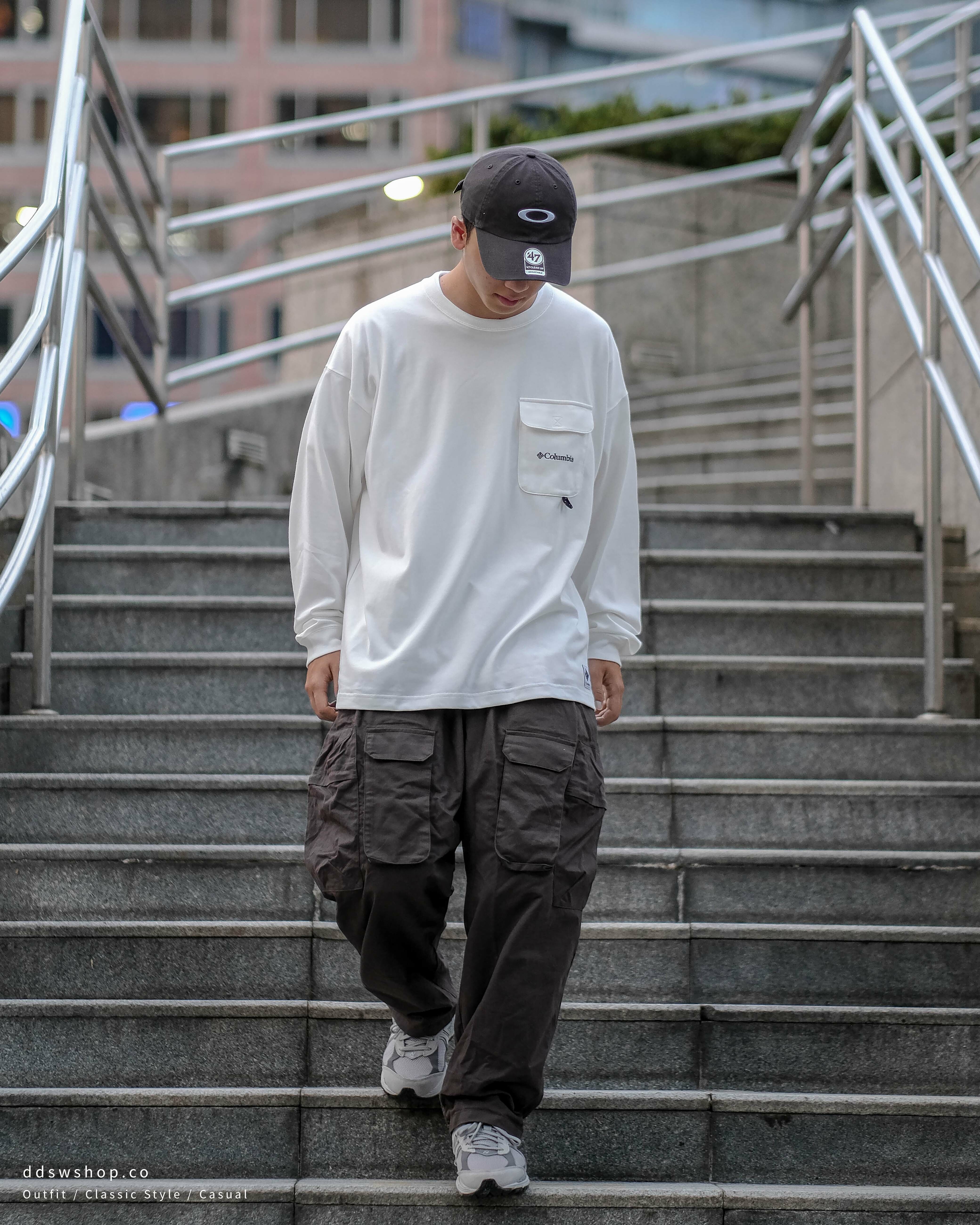 "現貨" Columbia 薄長袖 日本限定 魔鬼氈小口袋Logo踢