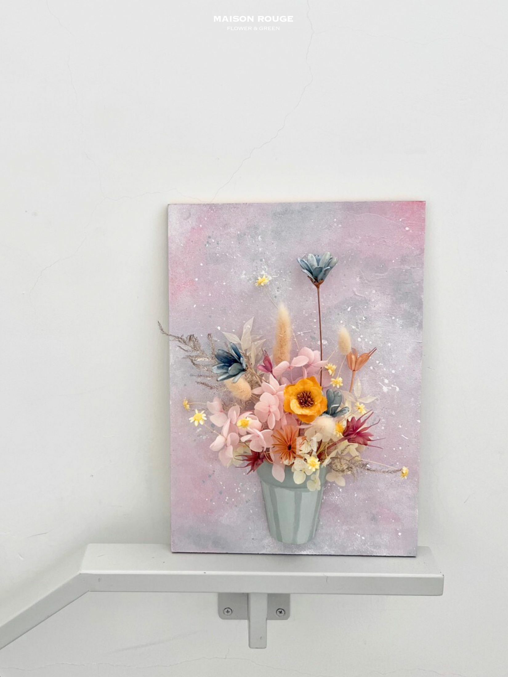 藝術課程・畫板與乾燥花之應用1