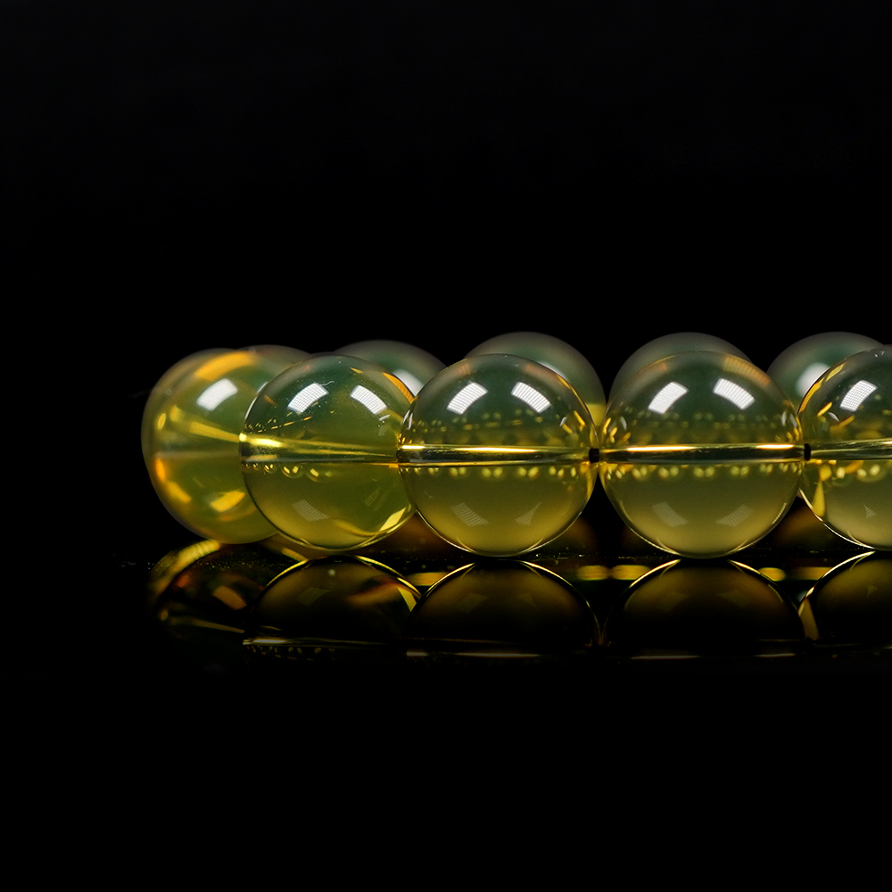 琥珀藍珀頂級高藍超淨水15.8-16.3mm 琥珀藍珀手珠｜日本彈力繩