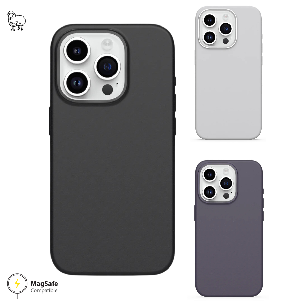 UNIU SENSA MagSafe 羊皮手感殼-iPhone 15 Pro