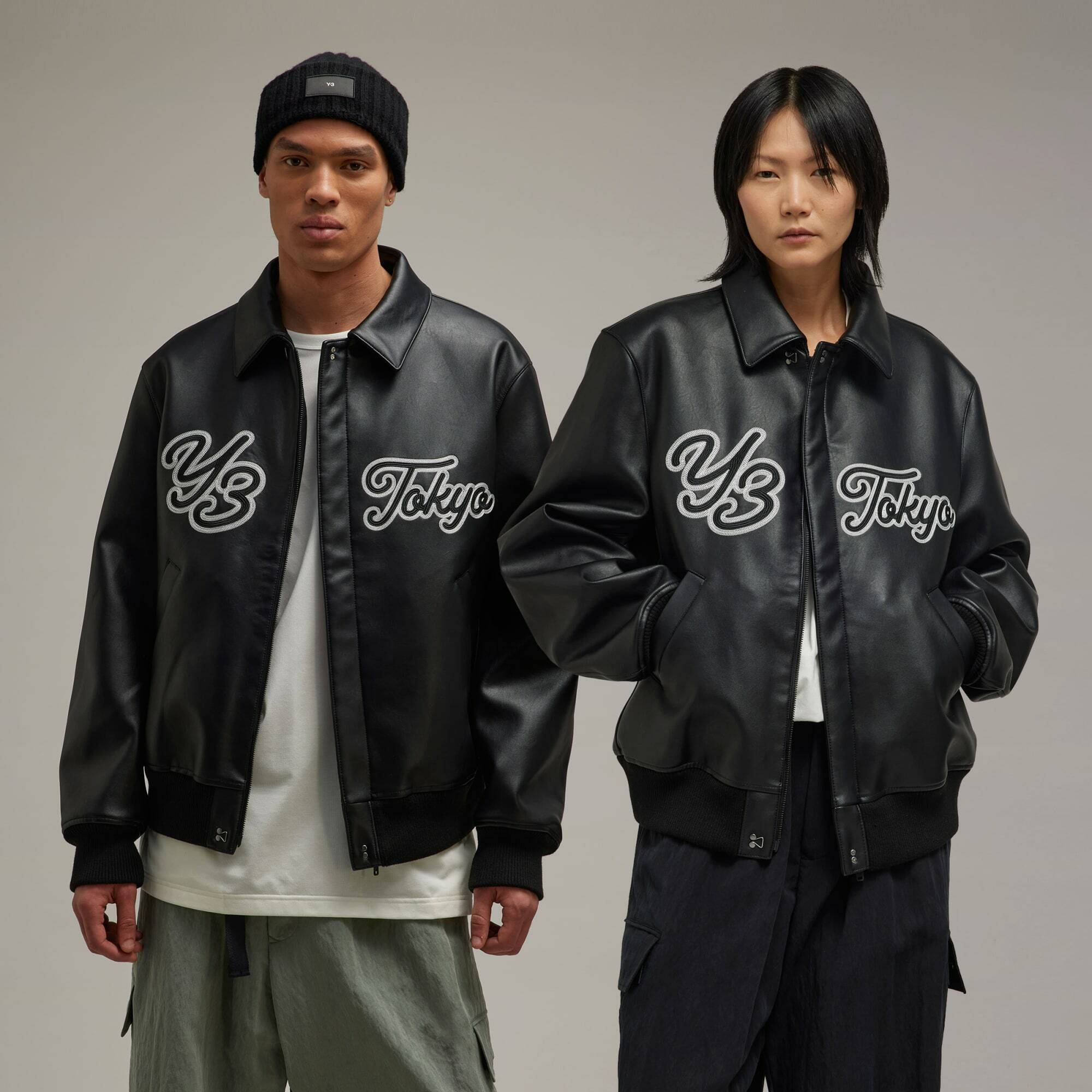 【 Y-3 COLLARED BOMRER 頂級皮革夾克 】