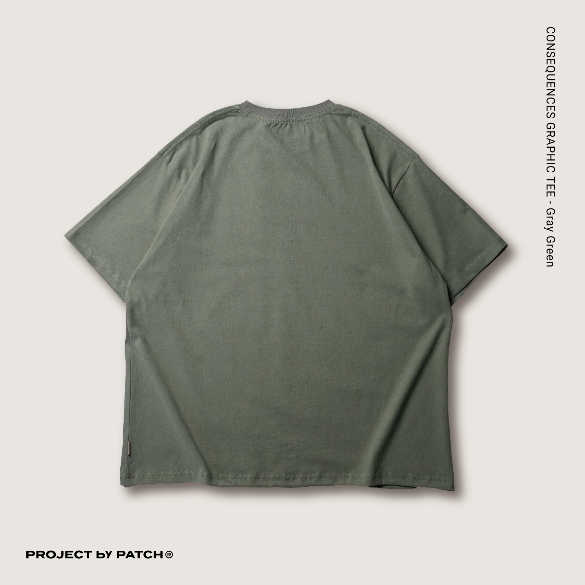 P.B.P - CONSEQUENCES GRAPHIC TEE - GRAY GREEN