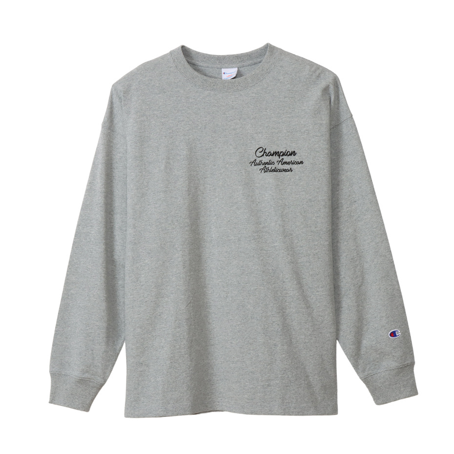 男款-CASUAL 西岸風寬版長袖TEE-灰色（C3-Y401-070）