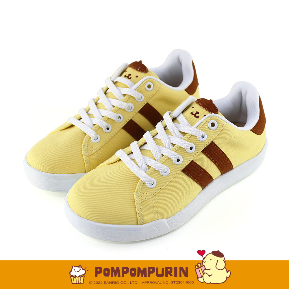 Paidal x Pompompurin 布丁狗萌臉系列免綁帶休閒鞋不彎腰輕運動鞋