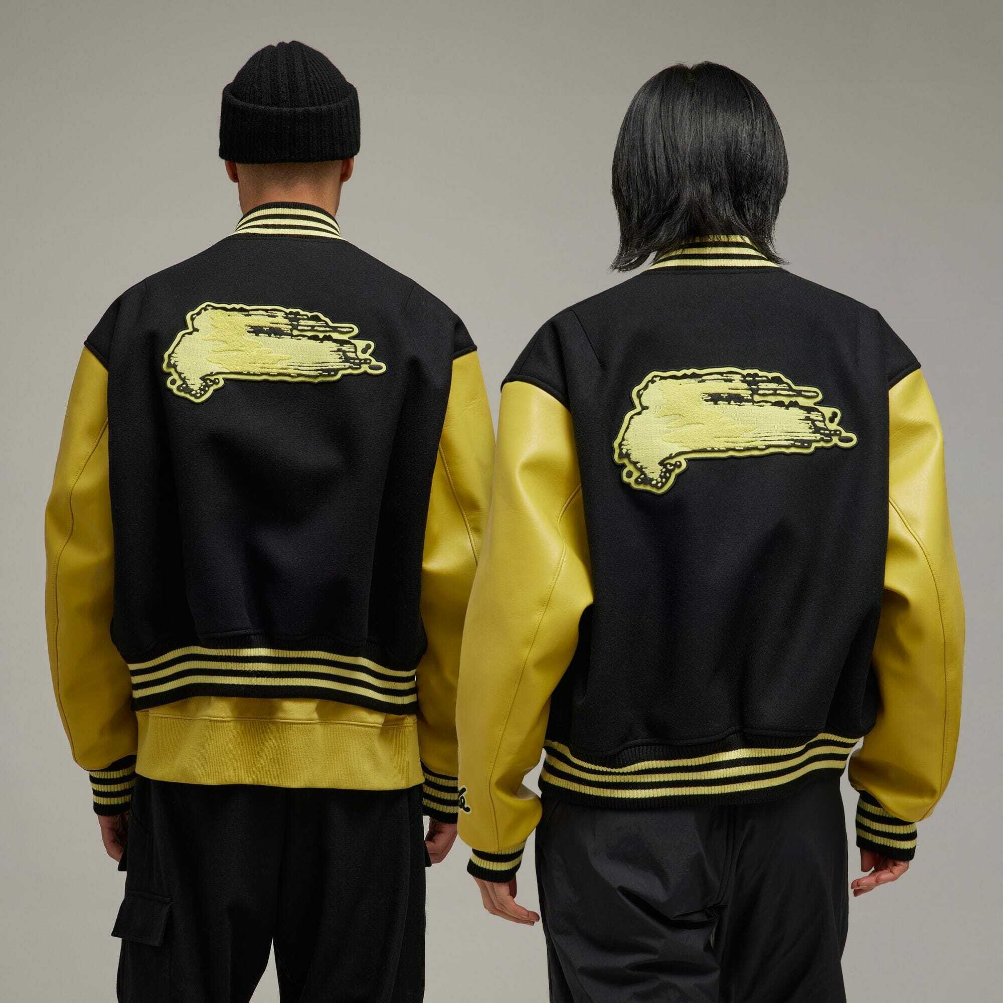 【 Y-3 LETTERMAN JKT 頂級棒球外套 - 黑黃 】