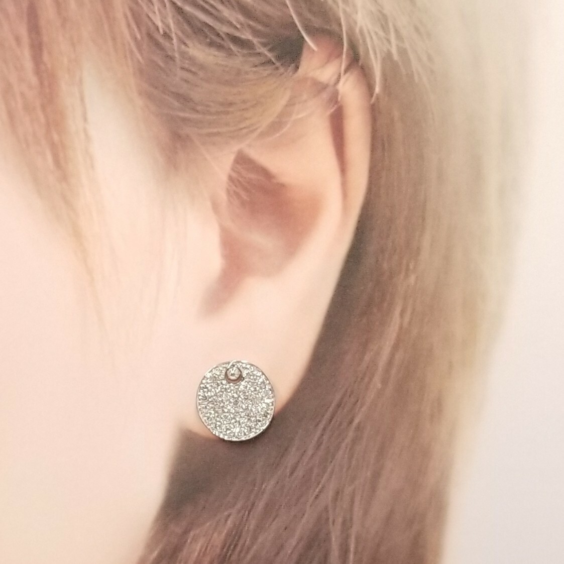 18K White Gold 1.89ct Diamond Earrings