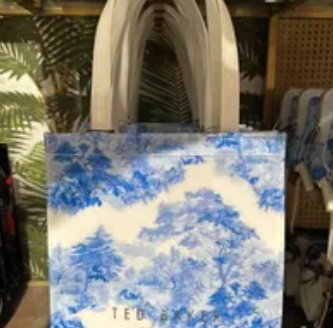 [S] TED BAKER 271510 WXB-ROXCON NEW ROMANTIC SMALL PRINTED ICON BAG,WHITE, 5059855979783 (ST129)