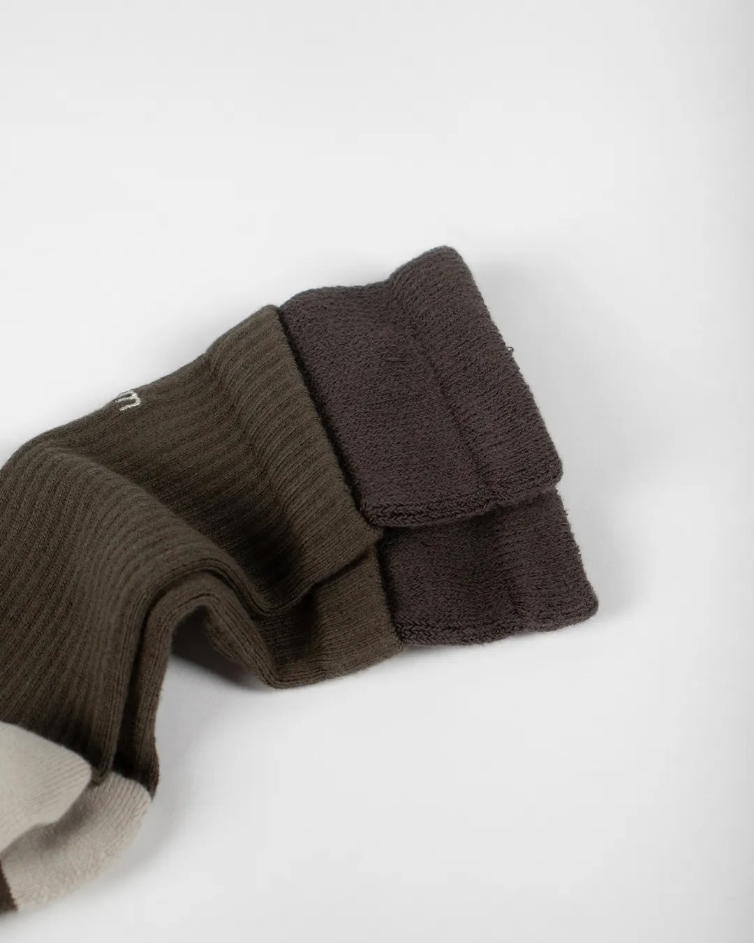 Faam 2 LAYER CREW 雙層針織高筒襪 碳竹