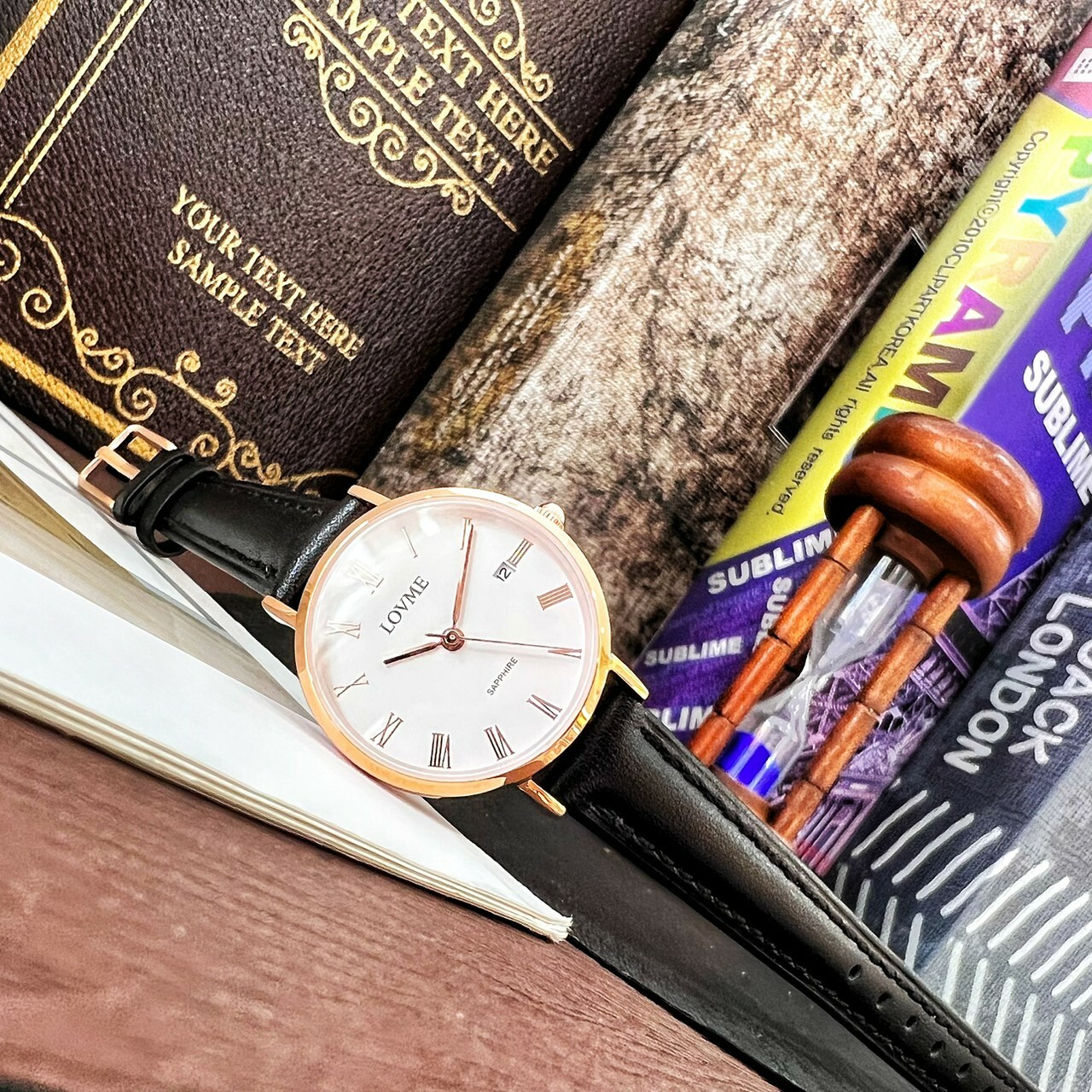 【LOVME】羅馬學院風腕錶 VL3012S-43-241 28mm 現代鐘錶