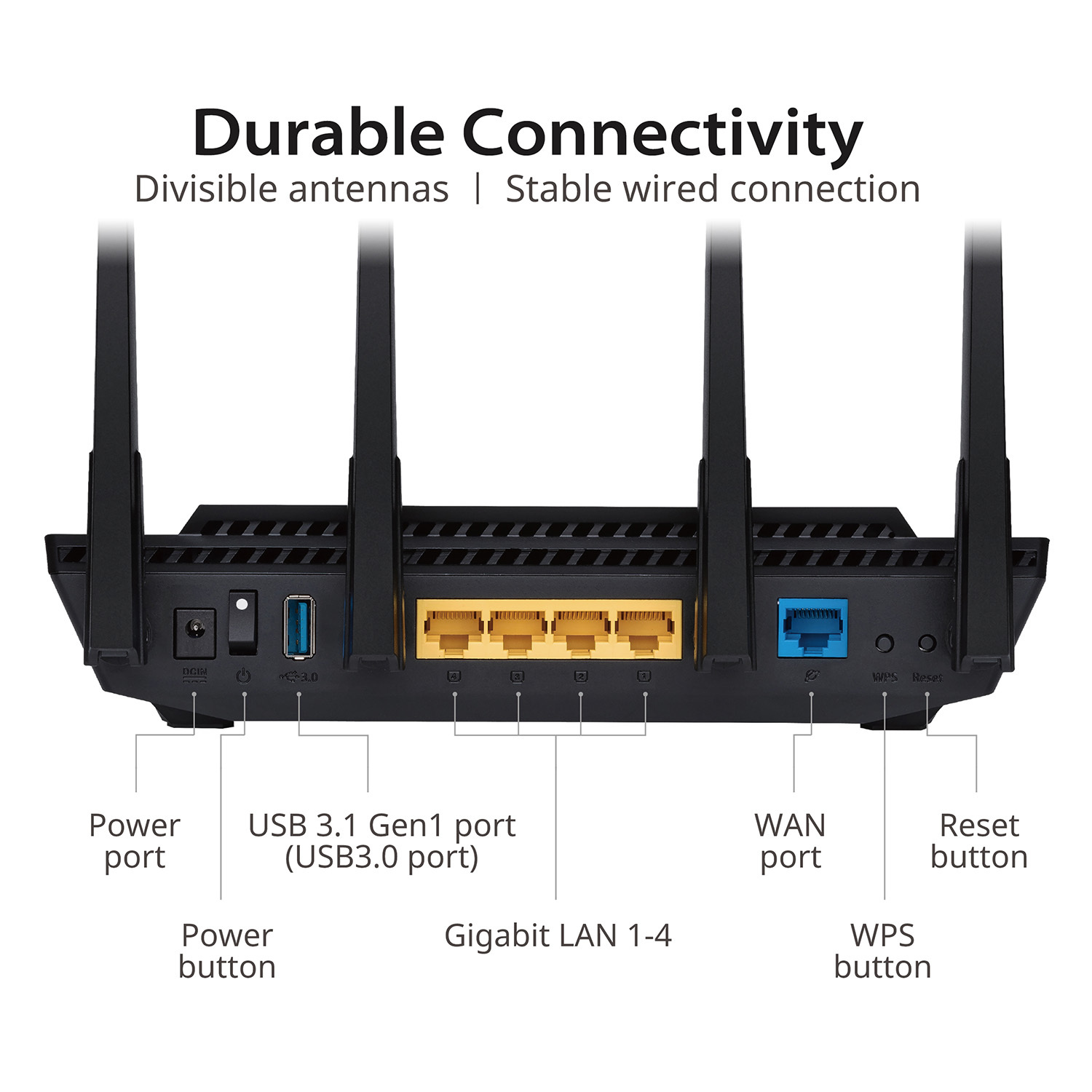 ASUS 路由器RT-AX3000 V2 #WiFi6 (NE-ARAX302)