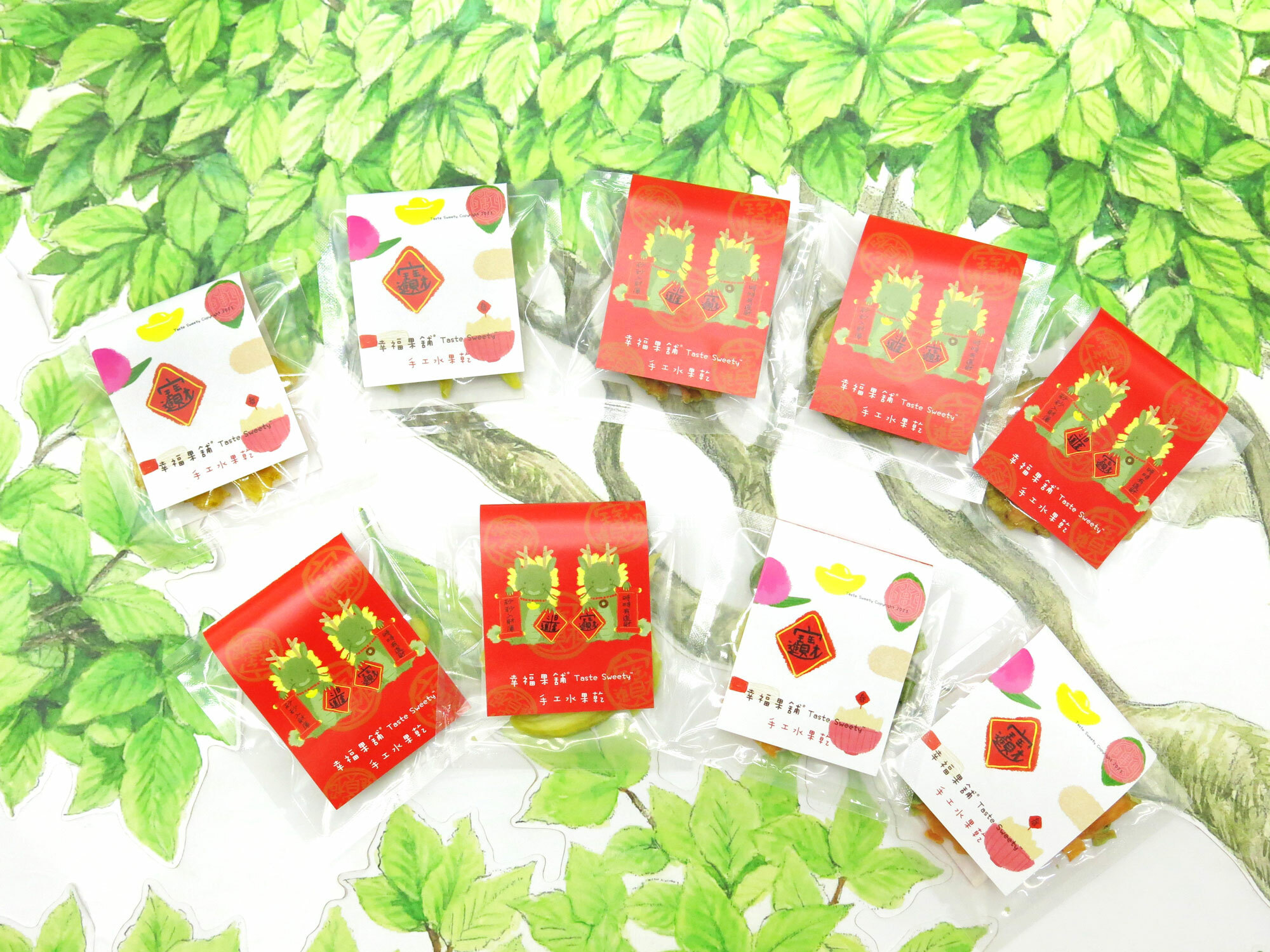 招財雙龍小果乾-可愛包