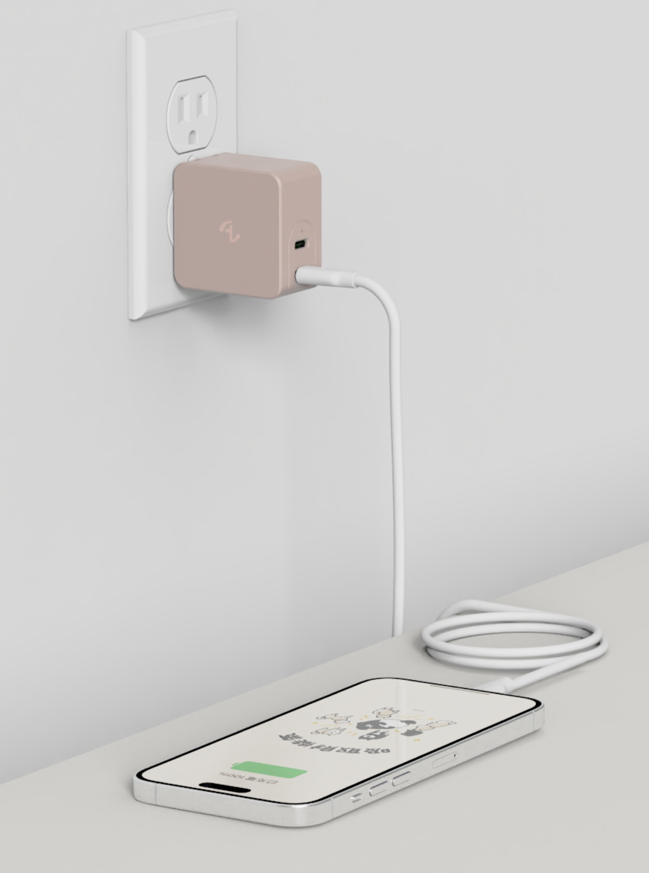 iPhone 17 新機限定快充組 - Allite A1 65W 氮化鎵快充頭＋ Allite 液態矽膠快充線