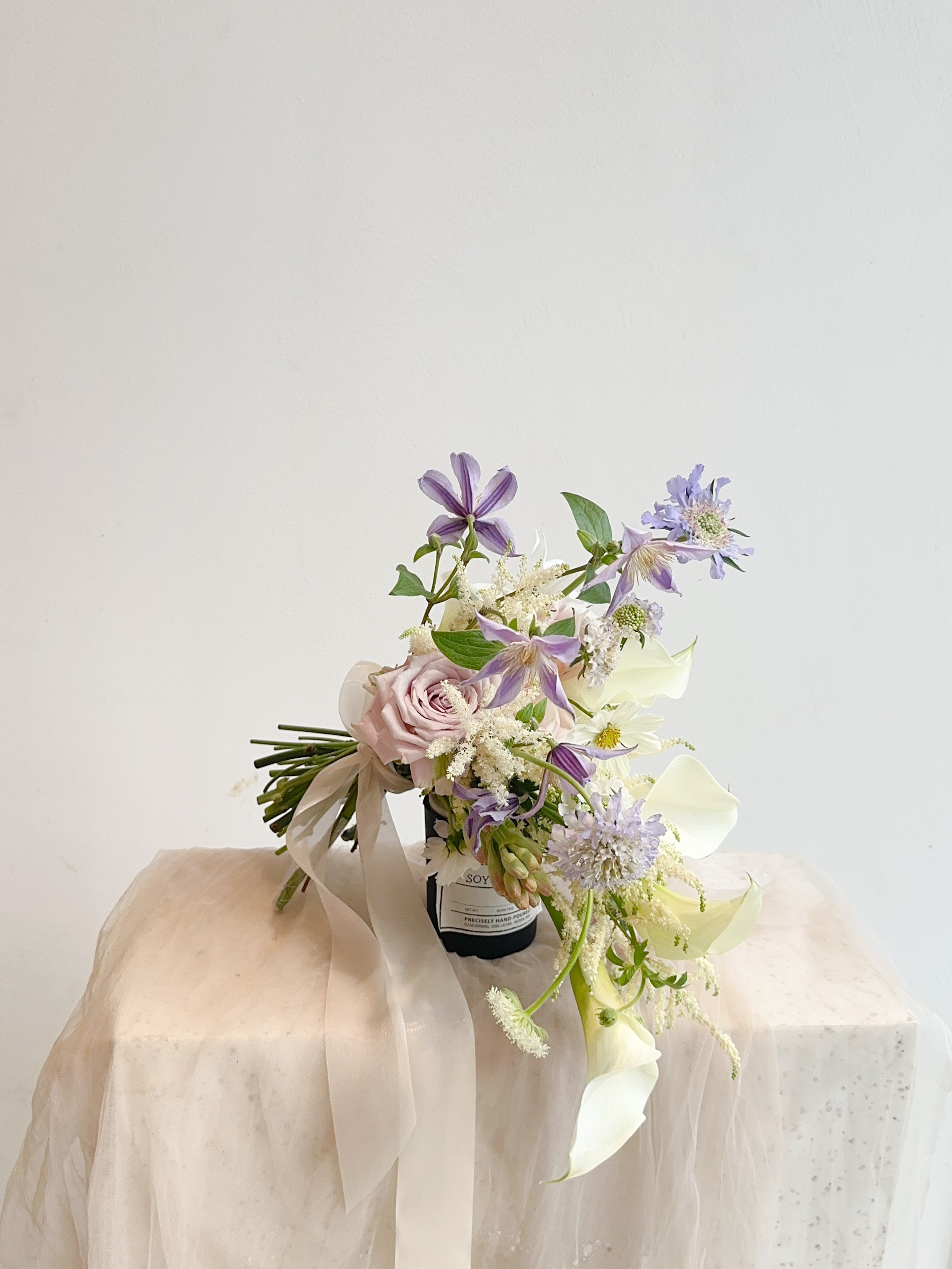 Wedding bouquet -白紫色系水滴捧花