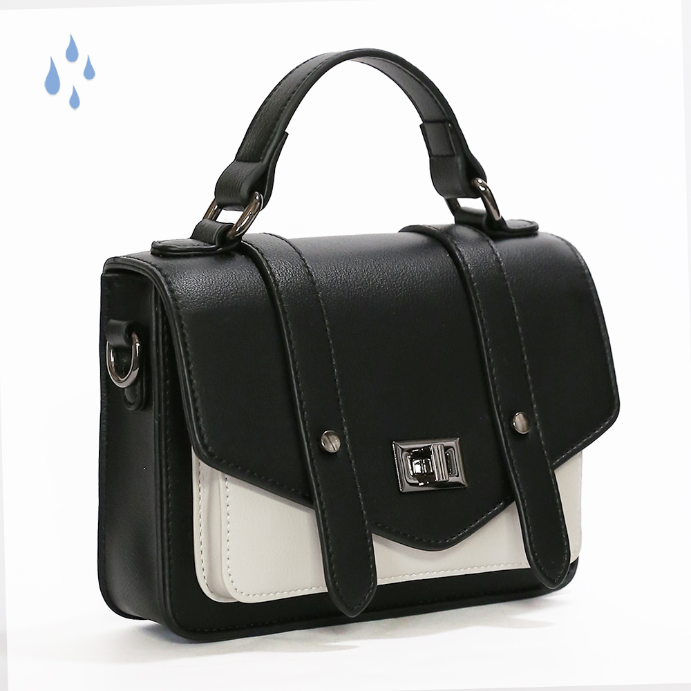 moz Sweden Moose Waterproof Mini Skip School Envelope Cambridge Bag (black/white)