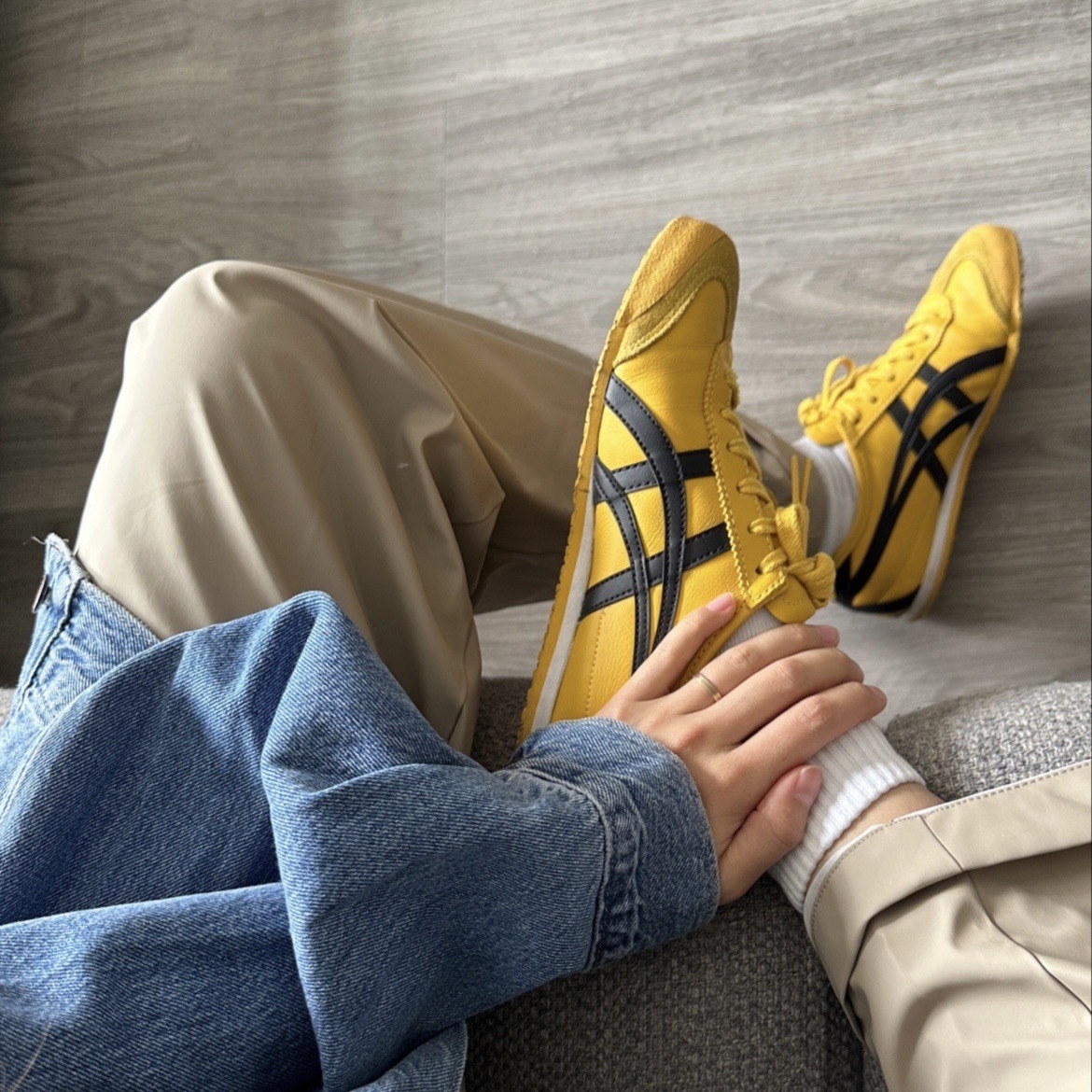 Onitsuka Mexico66 鬼冢虎 黑黃 DL408-0490