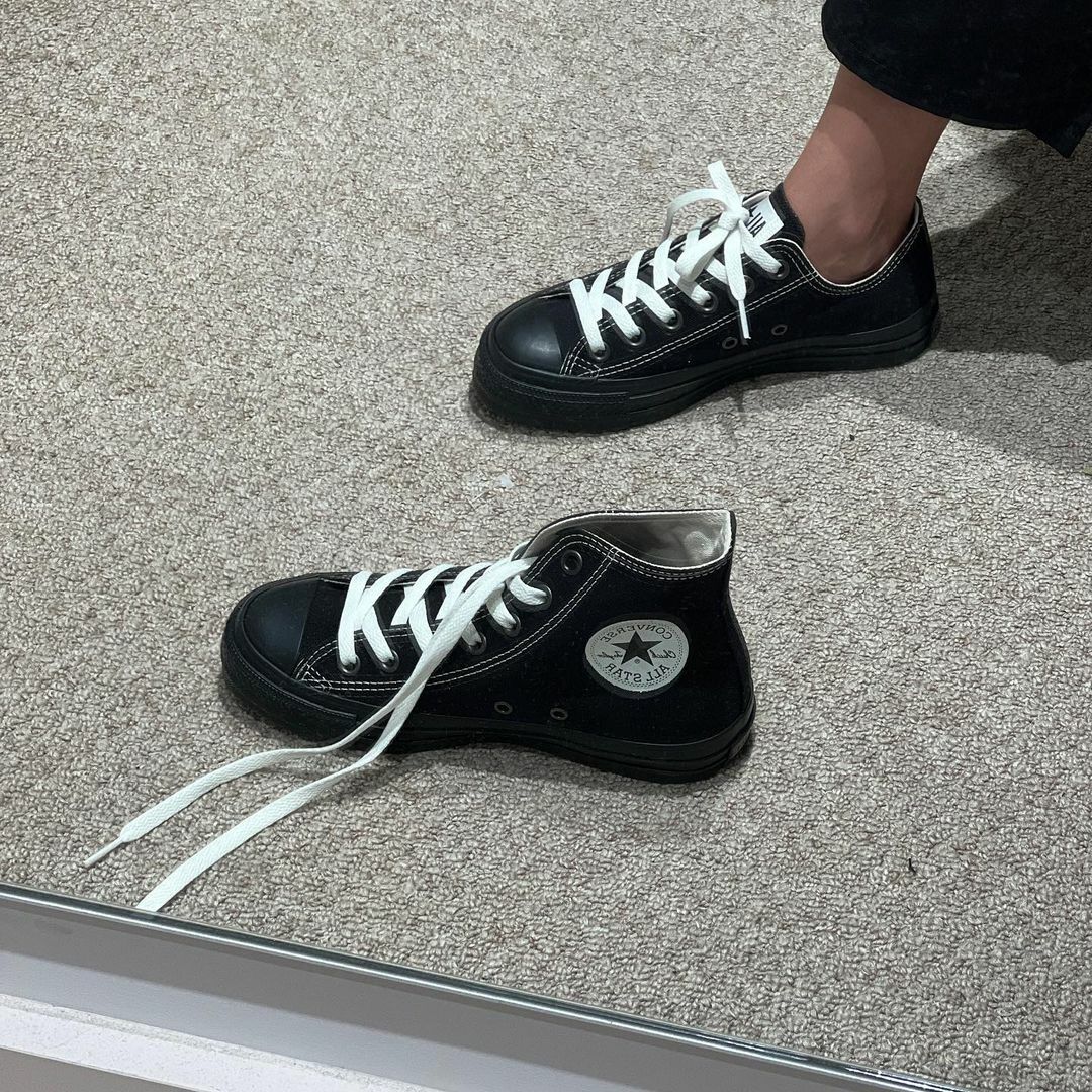 Converse All Star (R) EY OX 日本限定 黑色 全黑 外縫線 帆布鞋 31310122 31310132