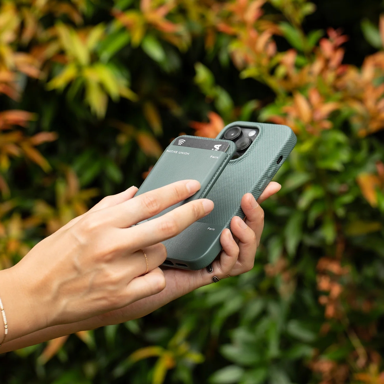 CLIC® 經典巴黎系列磁吸卡夾-石墨綠